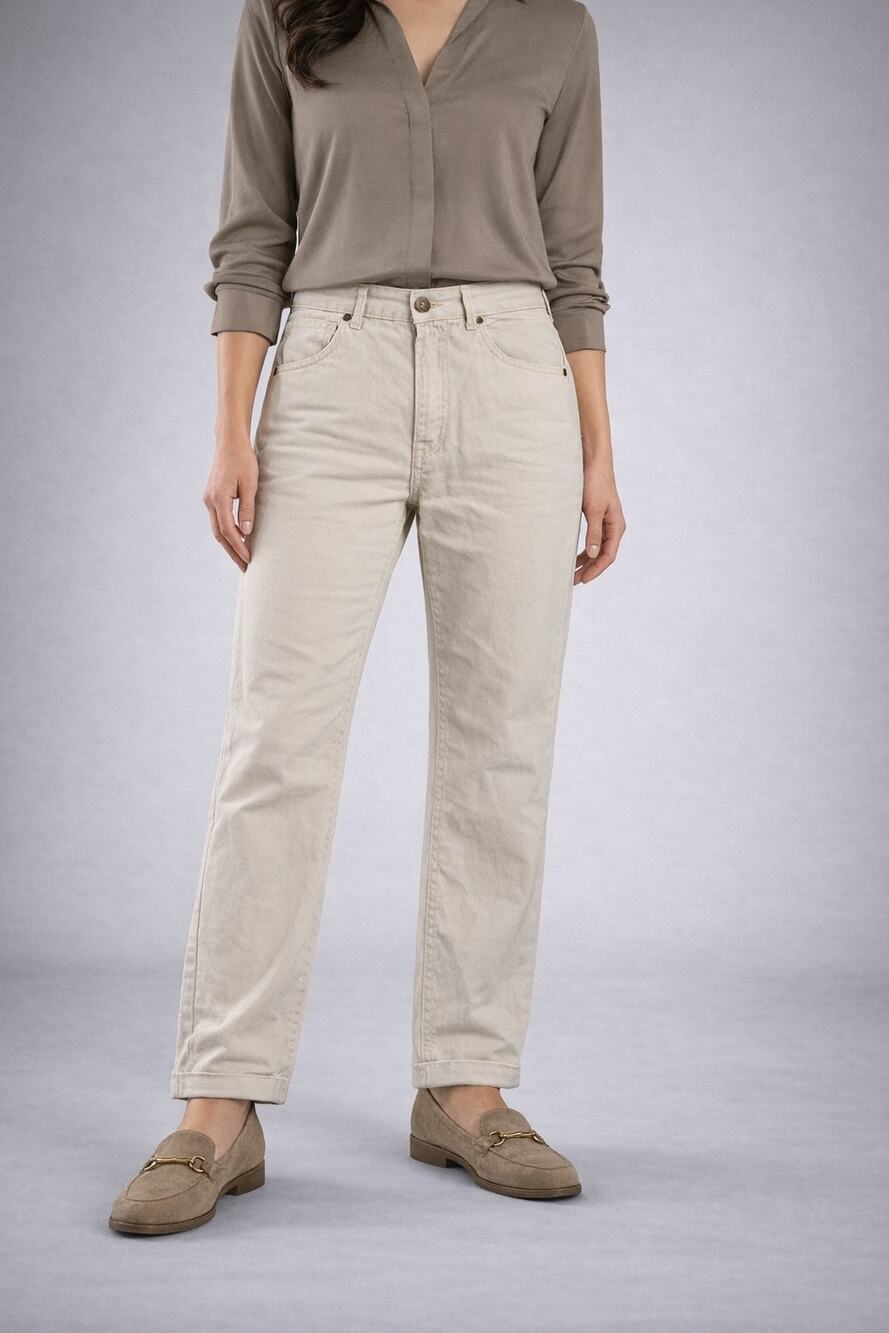 Afends Hemp Pants Womens  27x25  Cream Straight Leg hemp Organic Cotton Casual